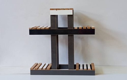 استند گل پلکانی ام دی اف ساده و زیبا